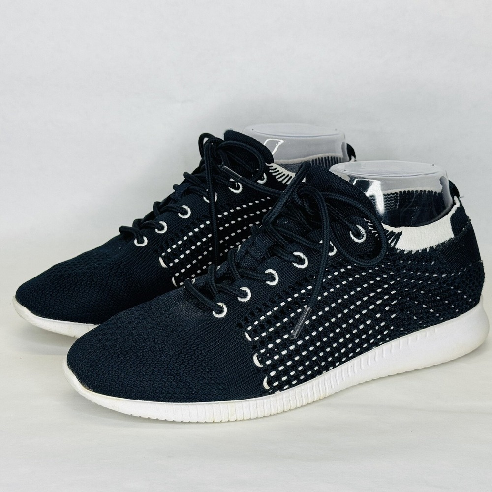 Nurture Womens Sneakers Size 7.5 Perforated Lace‎ Up Dark Blue White Lightweight